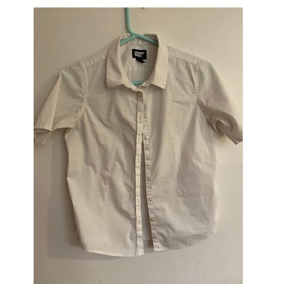 Lands End White Button Up Size 16 - Picture 1 of 3